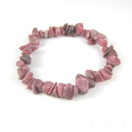 Rhodochrosite Chip Bracelet