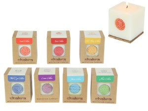 Chakra Candle on Base 7 Chakras