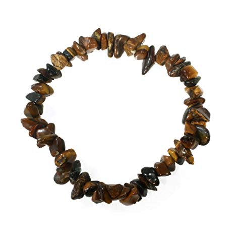 Tiger Eye Crystal Chip Bracelet