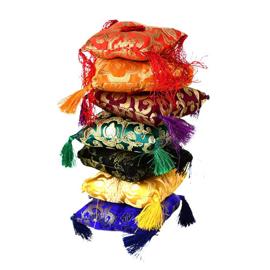Singing Bowl Cushion Silk