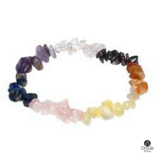 Chakra Crystal Chip Bracelet