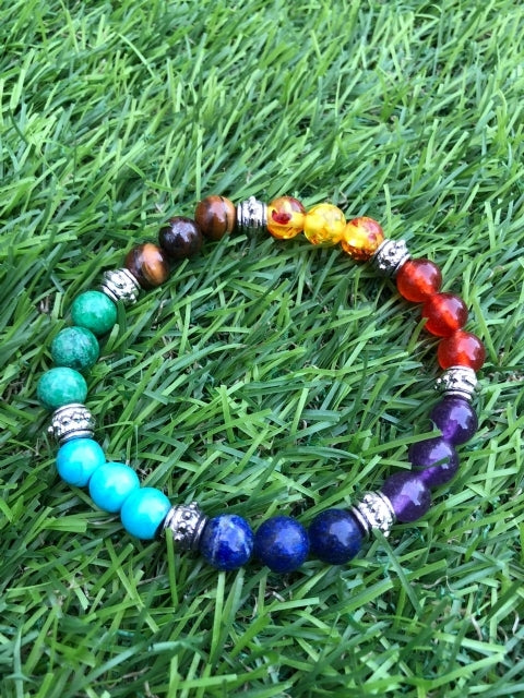 BRACELET 7 CHAKRA WITH VELVET POUCH