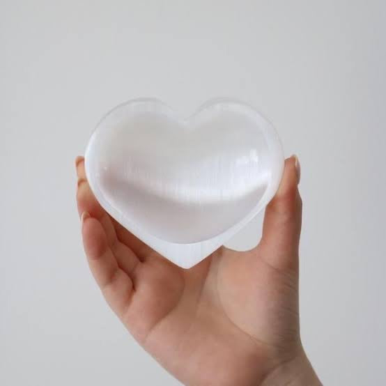 Selenite Heart Bowls -10cm - 13cm