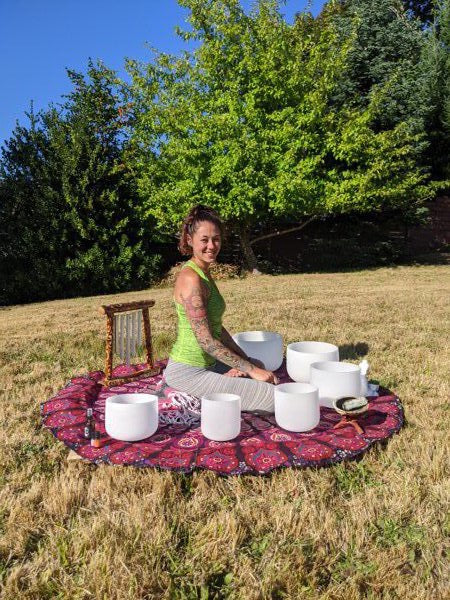 Crystal Singing Bowls - Chakra - Set of 7 with Carry Cases.