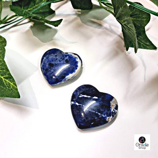 Sodalite Crystal Hearts - Puffy 001