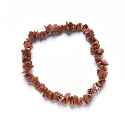 Goldstone chip Bracelet