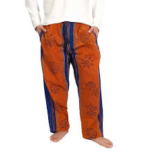 Cotton Block Tibetan Pants with Cargo Pockets