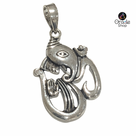 Ganesha Silver Pendant 30mm