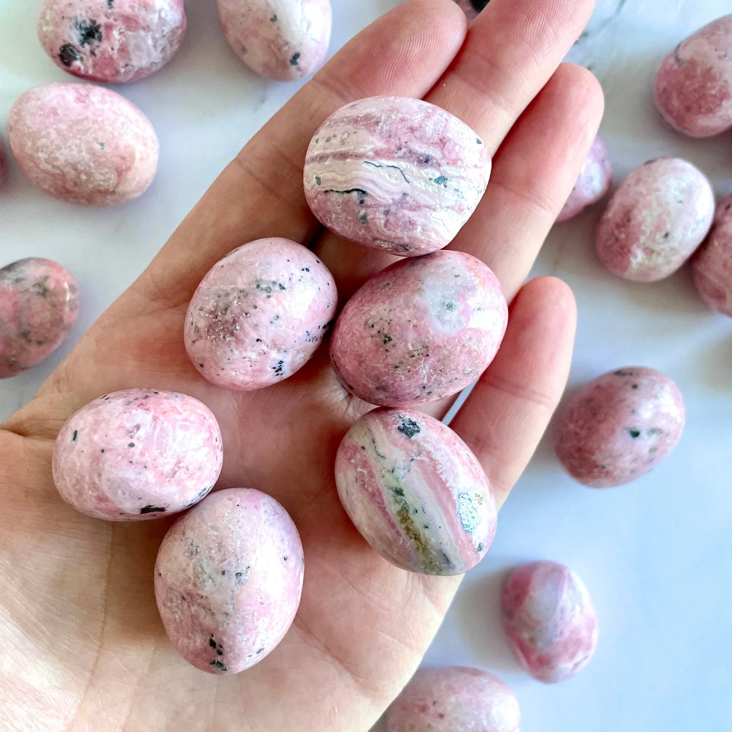 Peruvian Rhodonite Tumbled Crystal