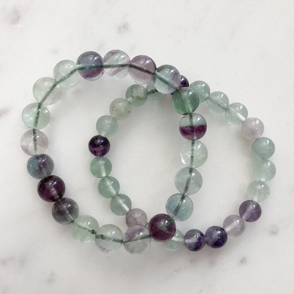 Fluorite Bead Bracelets