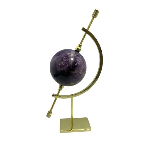 Floating Sphere Stand Gold