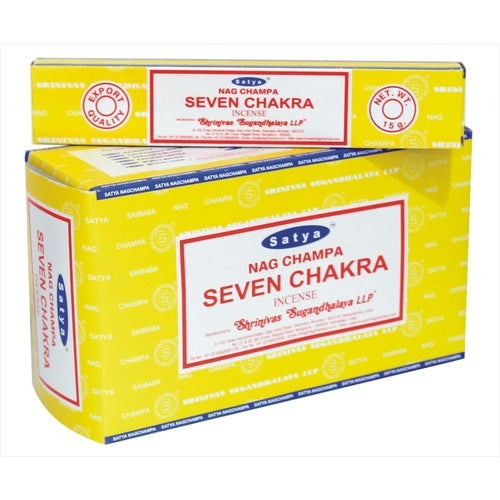 Seven Chakra Incense Sticks Satya -15gms