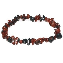 Mahogany Obsidian chip Bracelet