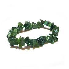 Nephrite Jade Crystal Chip Bracelet