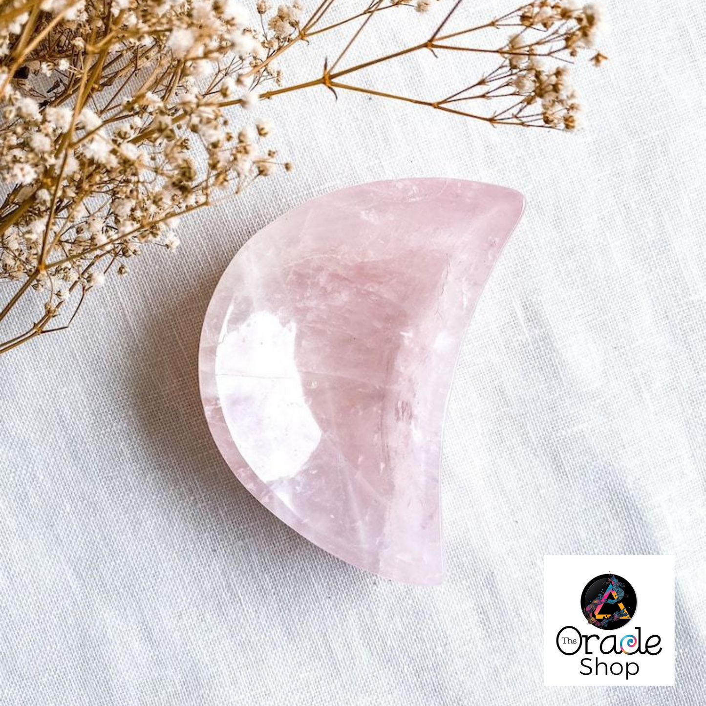 Rose Quartz Moon Bowl 10cm