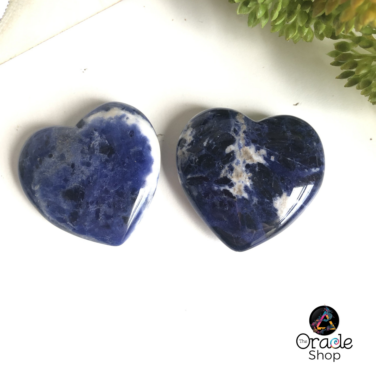 Sodalite Crystal Hearts - Puffy 001